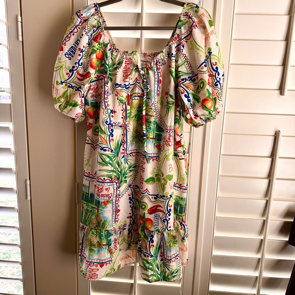 Live 4 Truth Multicolor Tropical Mini Dress - Picture 13 of 13